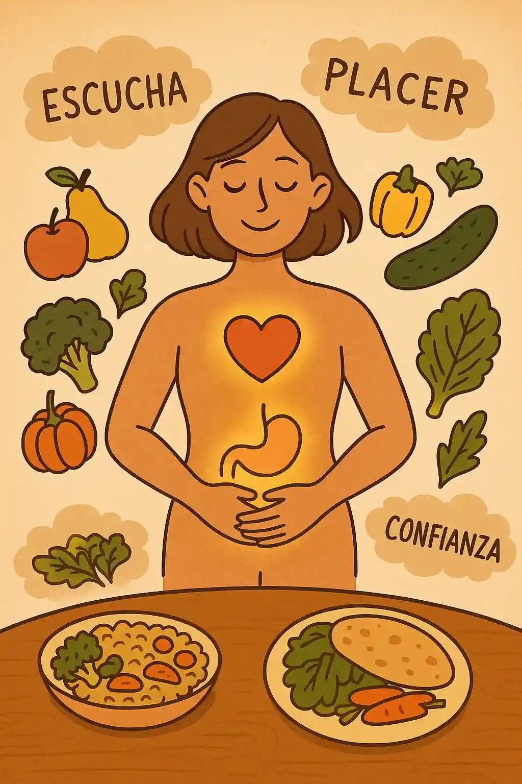 Alimentación intuitiva para el bienestar: Cómo comer consciente sin dietas extremas