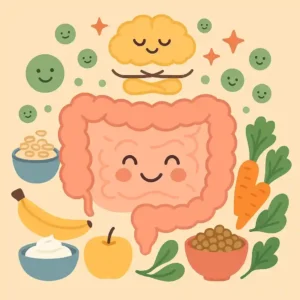 Nutrición del microbioma para bienestar emocional: cómo comer influye en cómo te sentís